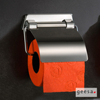 GEESA Chrome WC Roll Holder With Cover